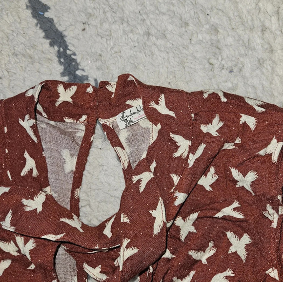 Intimately free people billie printed tie neck bodysuit medium - Picture 4 of 8